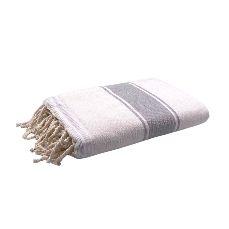 grey and white fouta